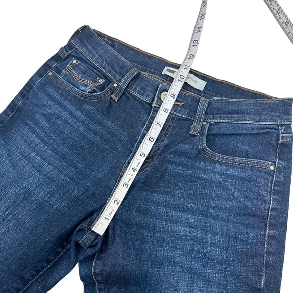 Levis 505 Straight Leg Women Jeans Size 4M Classic Dark Wash Cotton Blend Denim - Picture 7 of 14